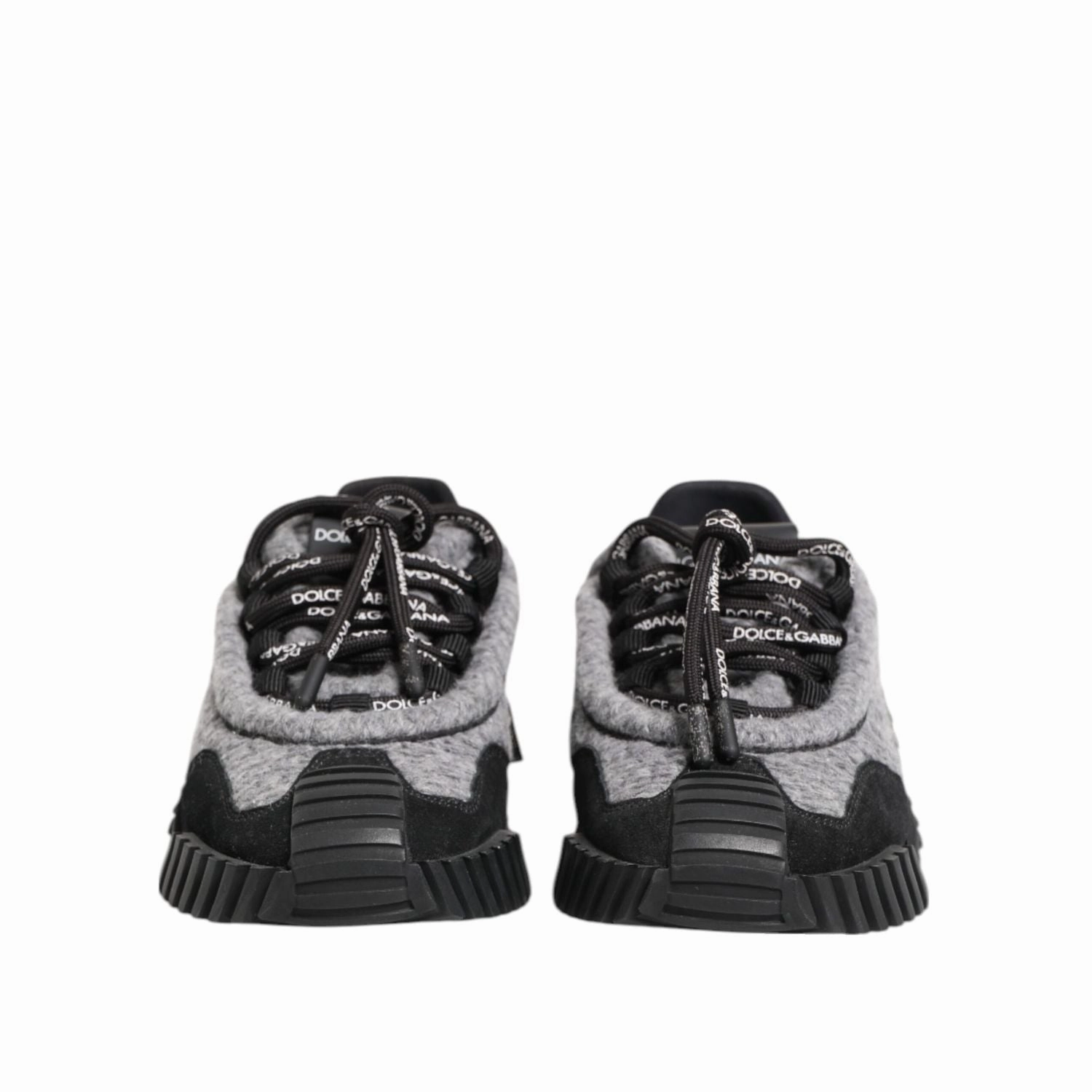 Dolce & Gabbana Black Gray NS1 Low Top Sneakers Shoes Spanx High Heel Sneakers