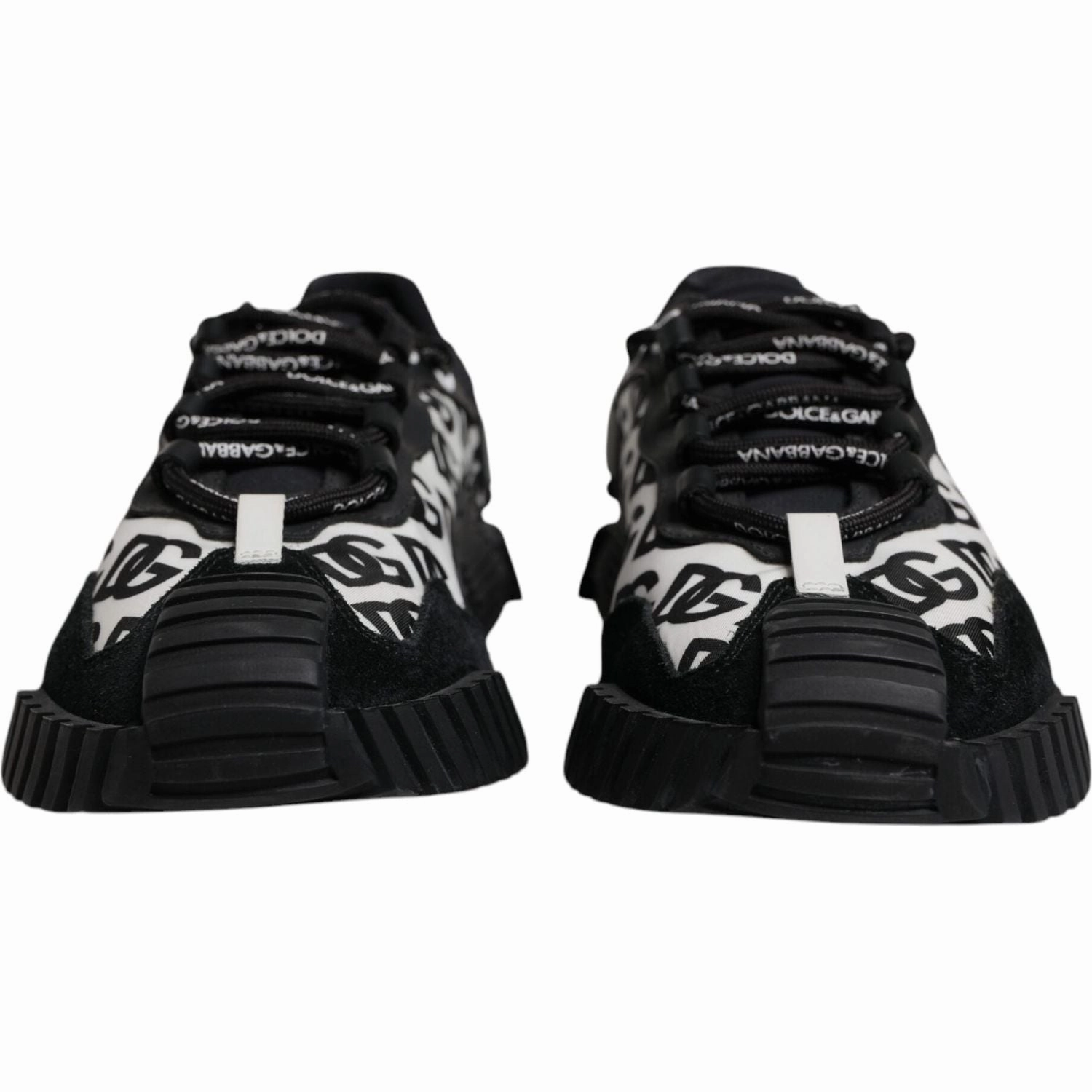 Sell Sneakers For Cash Dolce & Gabbana Black Logo Lace Up Low Top NS1 Sneakers Shoes