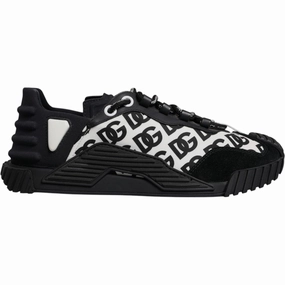 Dolce & Gabbana Black Logo Lace Up Low Top NS1 Sneakers Shoes Stockx Sneakers