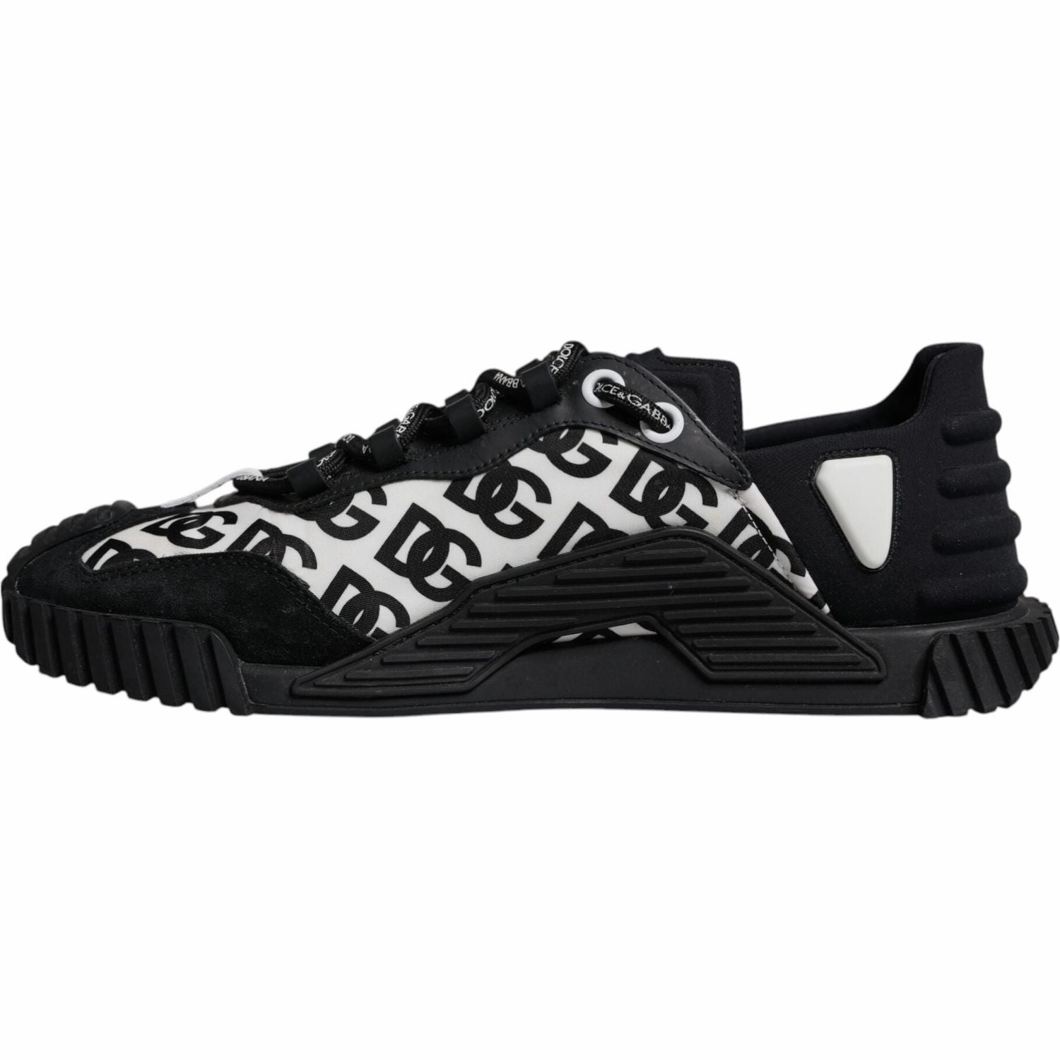 Super Bowl Sneakers Dolce & Gabbana Black Logo Lace Up Low Top NS1 Sneakers Shoes