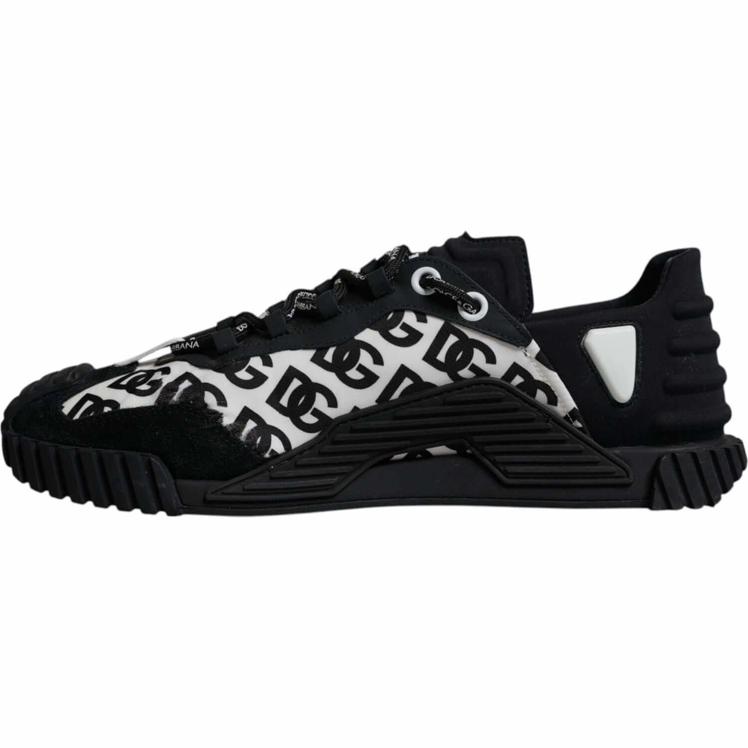 Dolce & Gabbana Black Logo Lace Up Low Top NS1 Sneakers Shoes Good Running Sneakers For Plantar Fasciitis