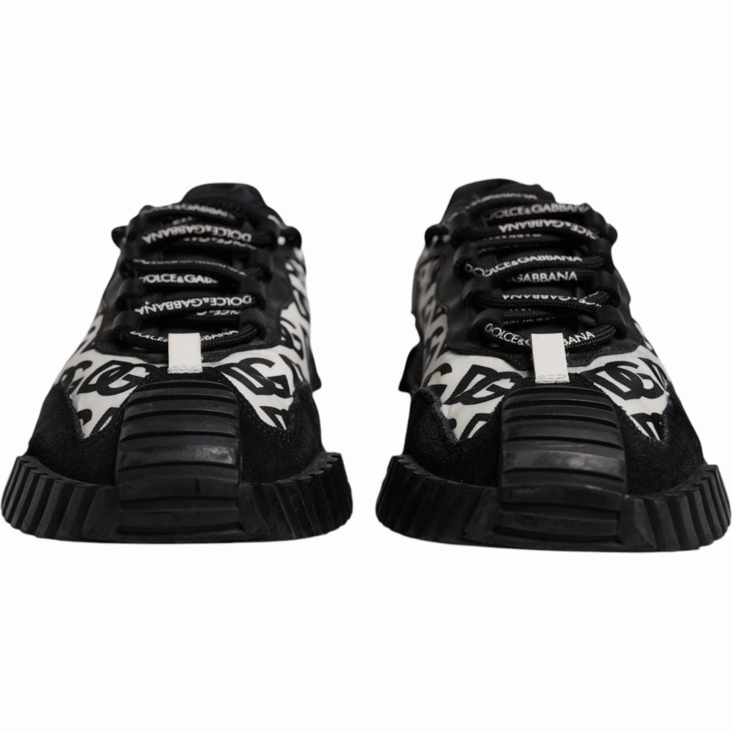 Dolce & Gabbana Black Logo Lace Up Low Top NS1 Sneakers Shoes Best Sneakers For Skateboarding