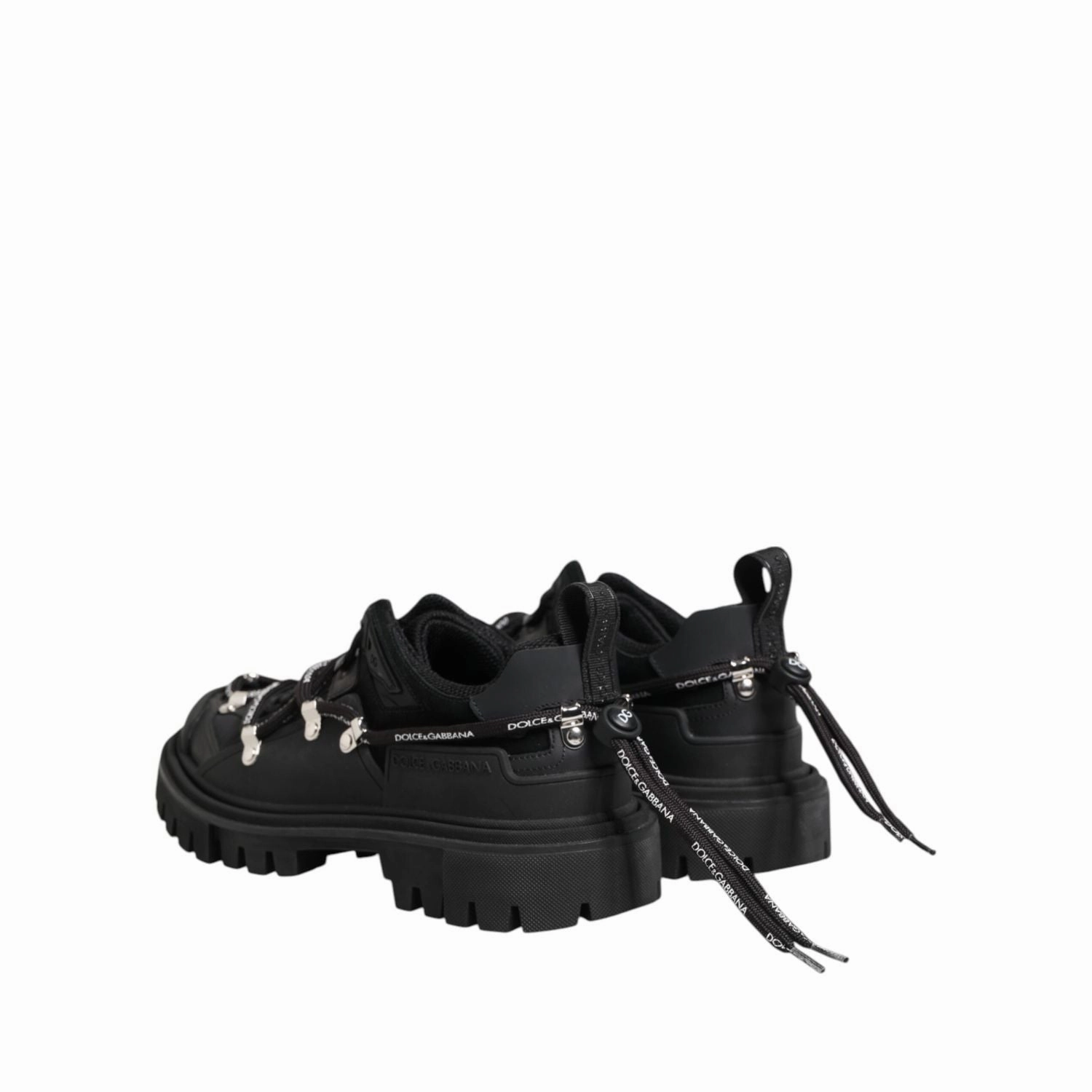 Slip On Sneakers Vans Dolce & Gabbana Black Low Top Lace Up Trekking Sneakers Shoes