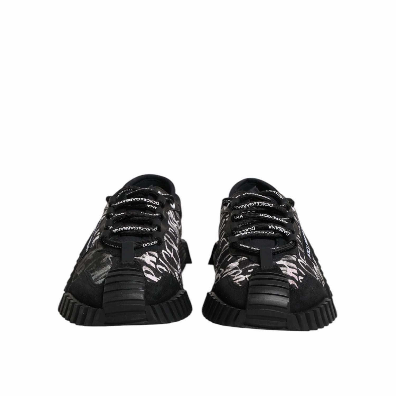 Dolce & Gabbana Black White NS1 Lace Up Low Top Sneakers Shoes Shorts Sneakers