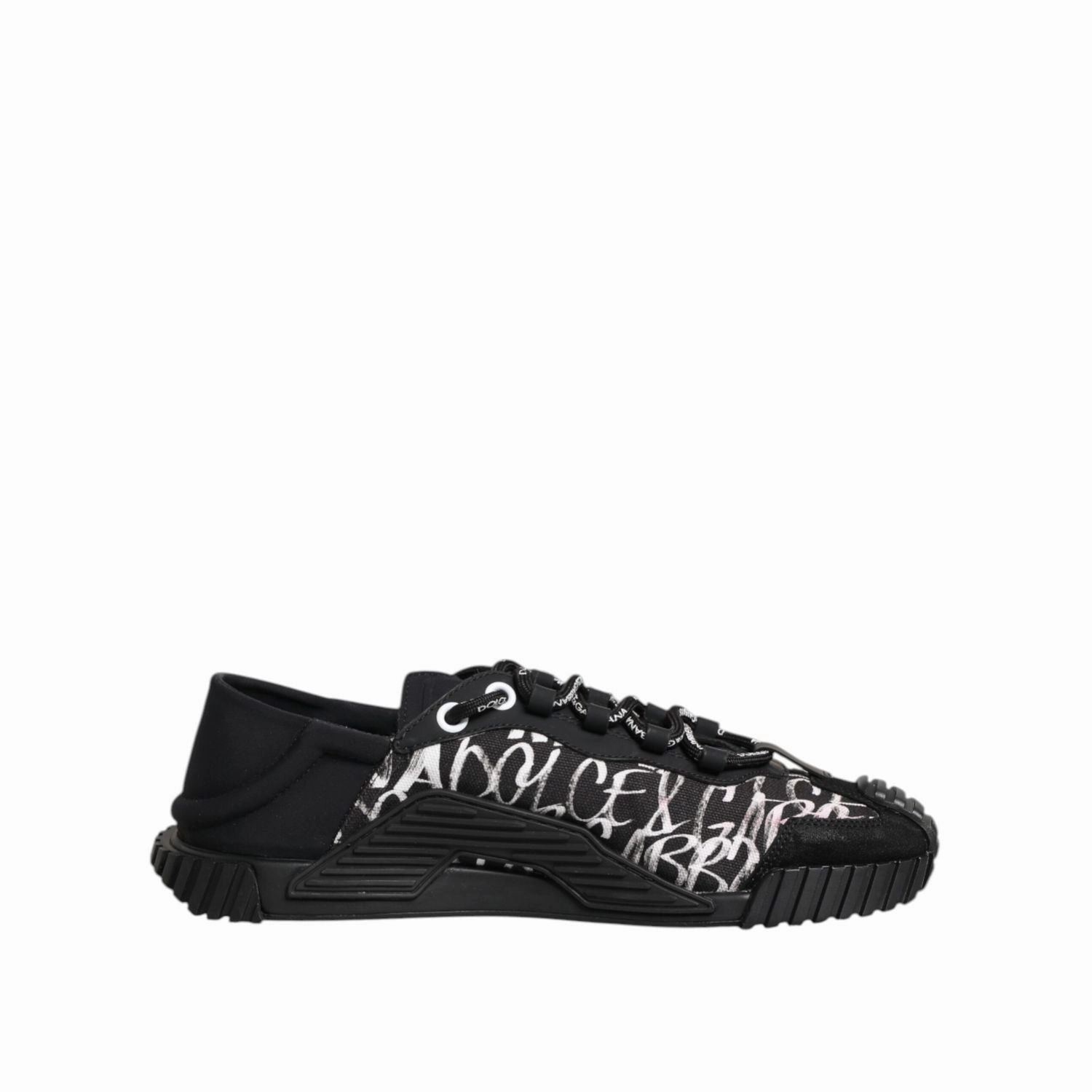 Waterproof Casual Sneakers Dolce & Gabbana Black White NS1 Lace Up Low Top Sneakers Shoes