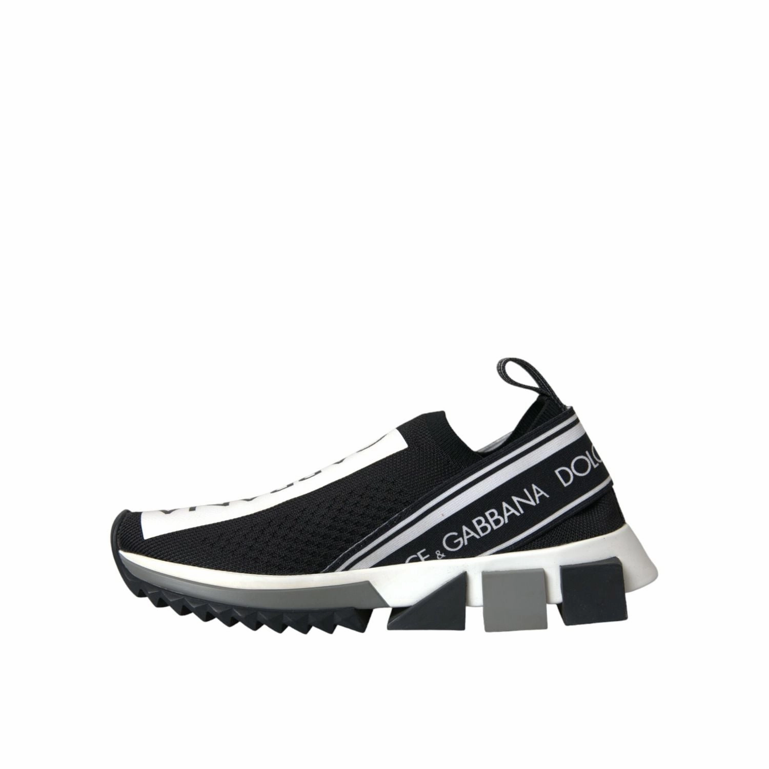 Best Budget Sneakers Dolce & Gabbana Black White Slip On Sorrento Sneakers Shoes