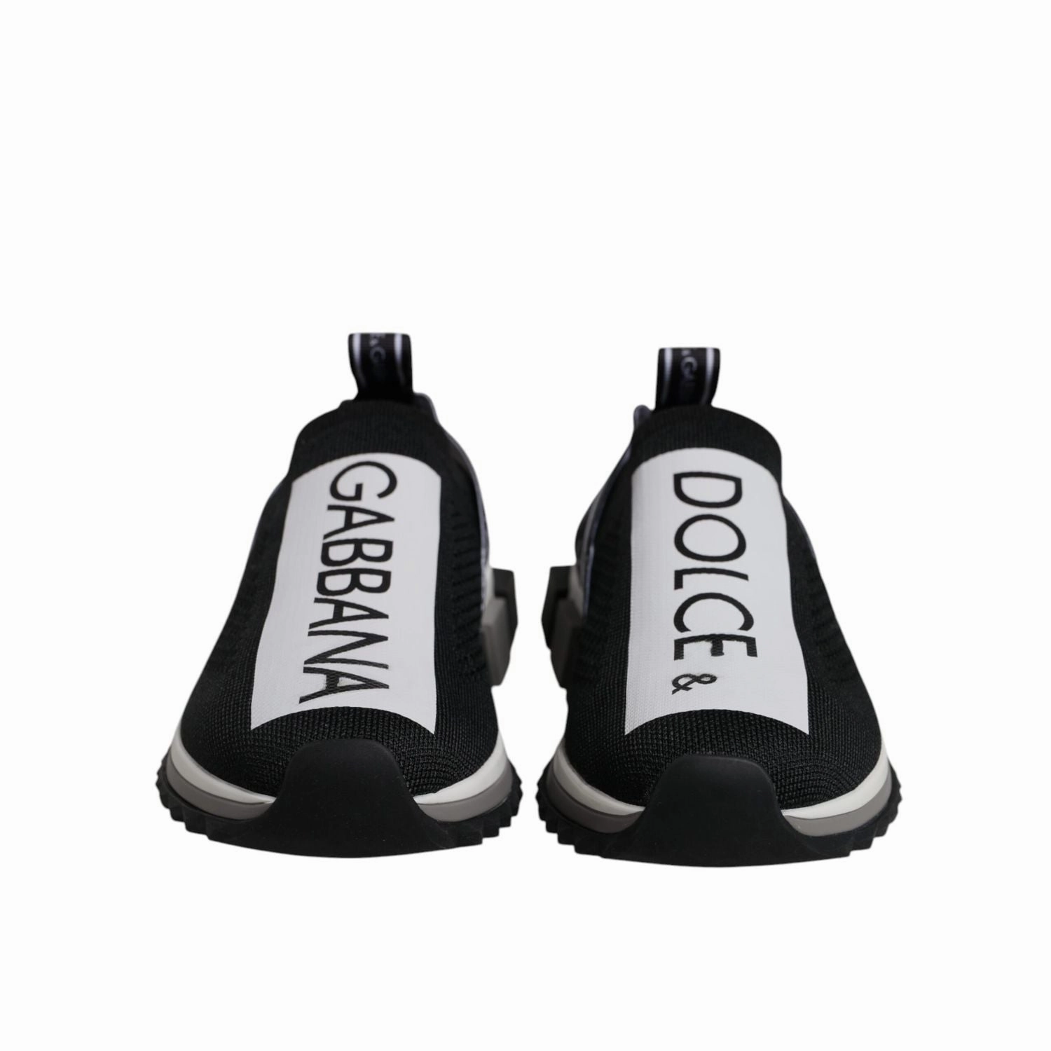 Inexpensive Running Sneakers Dolce & Gabbana Black White Slip On Sorrento Sneakers Shoes