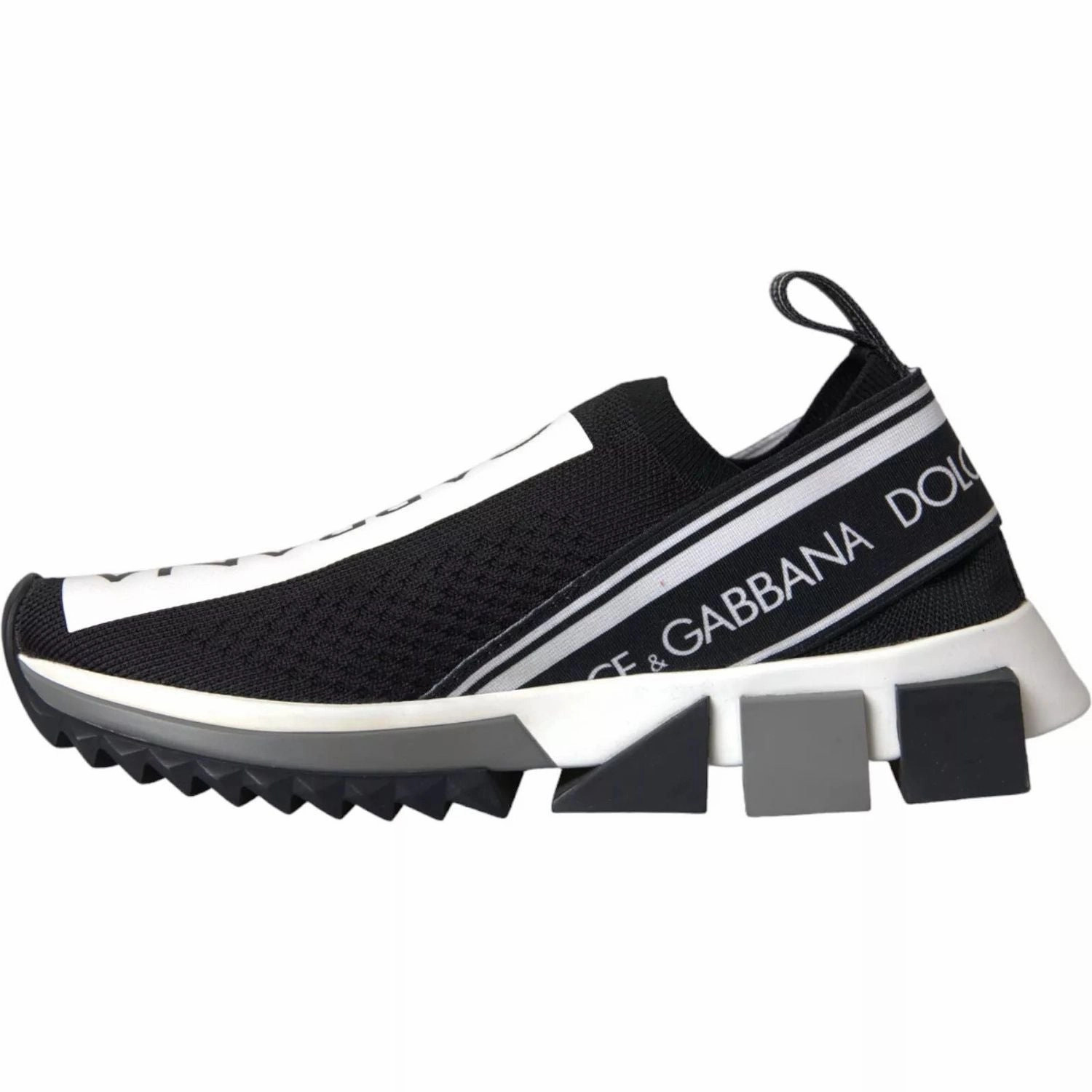 Dolce & Gabbana Black White Slip On Sorrento Sneakers Shoes Vans High Top Sneakers