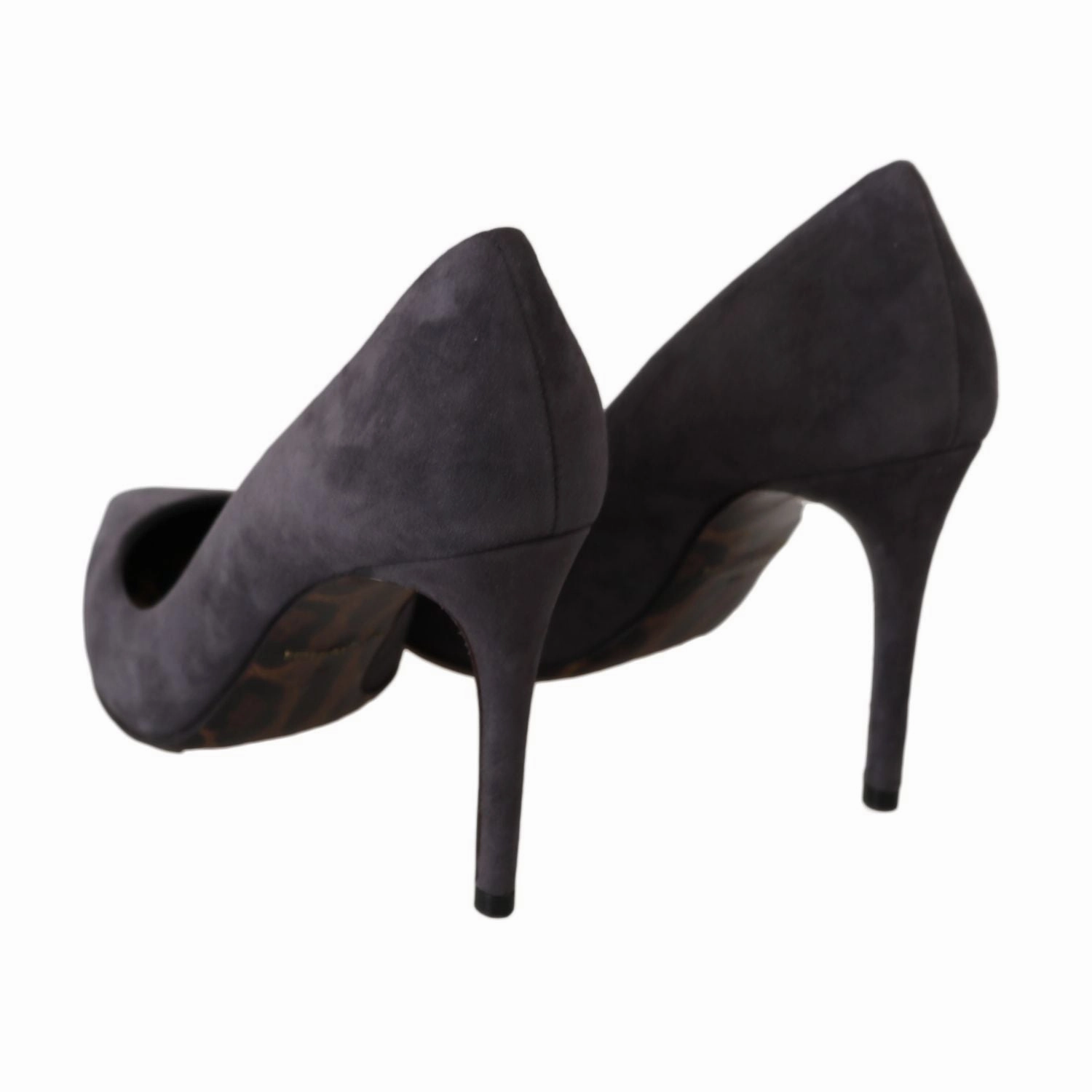 Dolce & Gabbana Gray Suede Leather Stiletto  Shoes Heels Sandals Curacao Restaurants