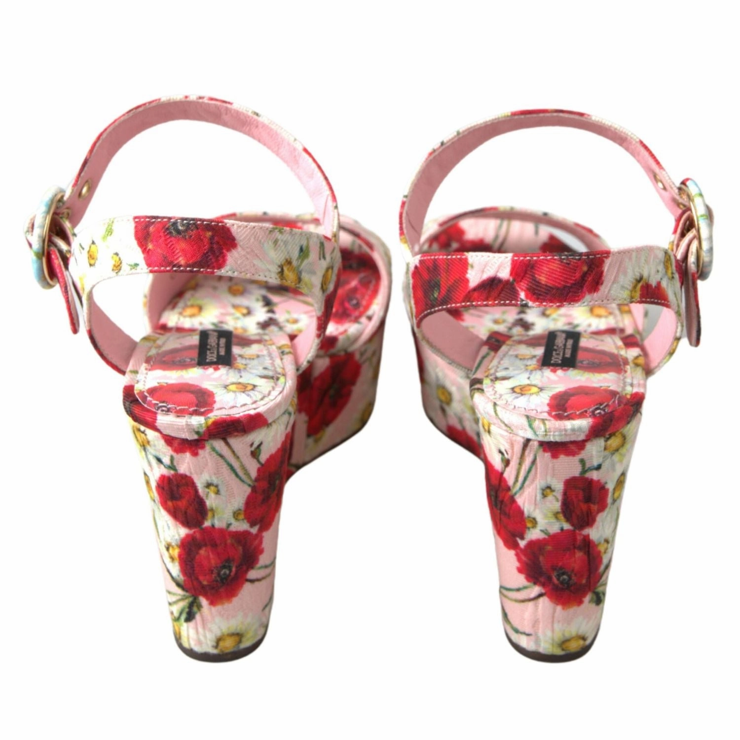 Orthofeet Sandals Dolce & Gabbana Multicolor floral print Wedges Floral Ankle Strap Sandals