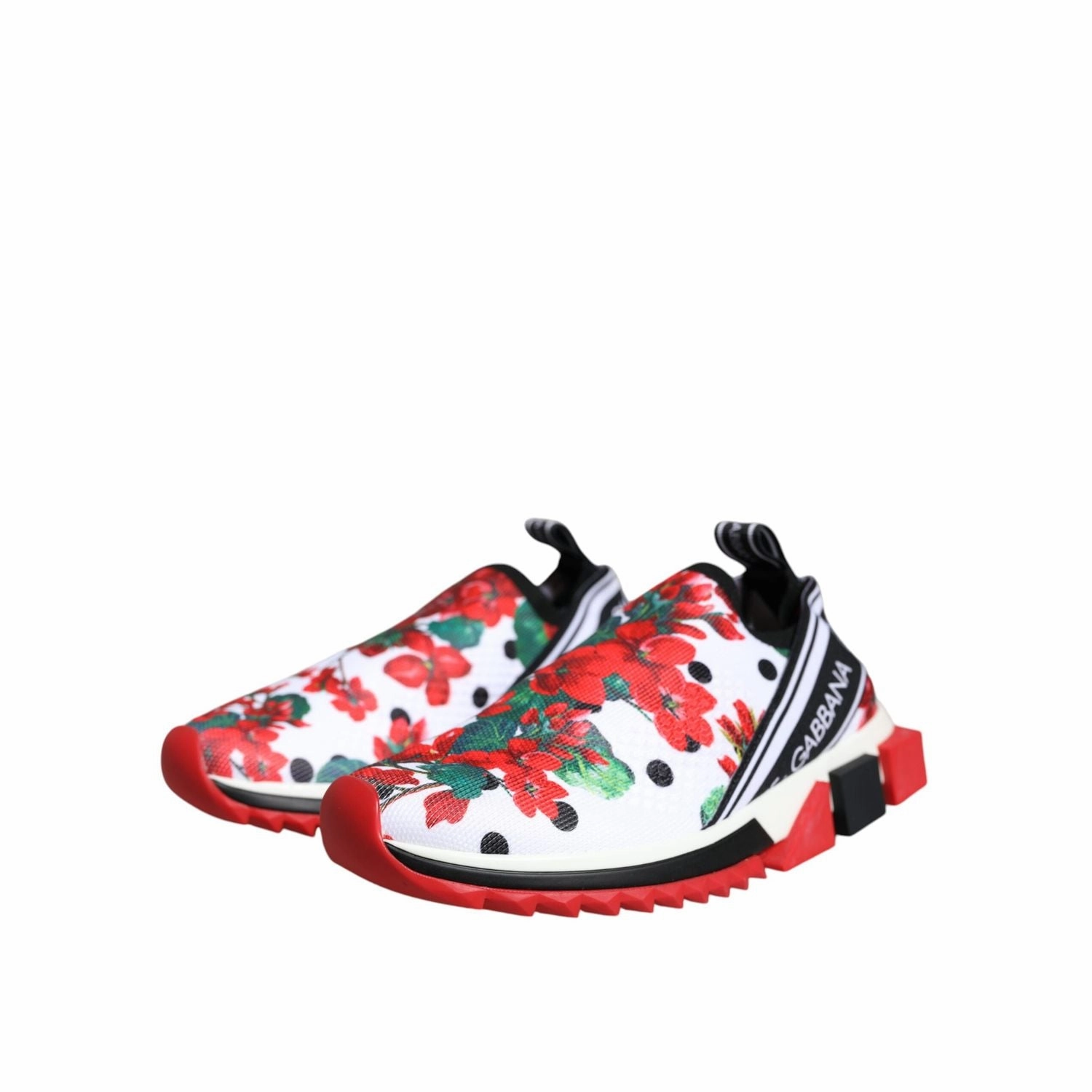 Dolce & Gabbana Multicolor Geranium Sorrento Sneakers Shoes Ferrari Sneakers