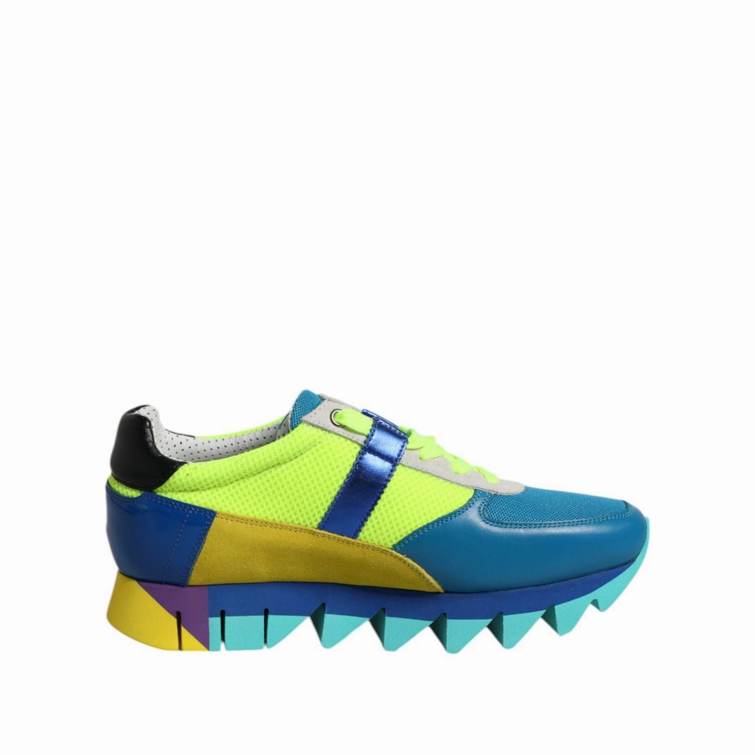 Dolce & Gabbana Multicolor Leather Low Top Men Sneakers Shoes Sneakers On Sale Near Me