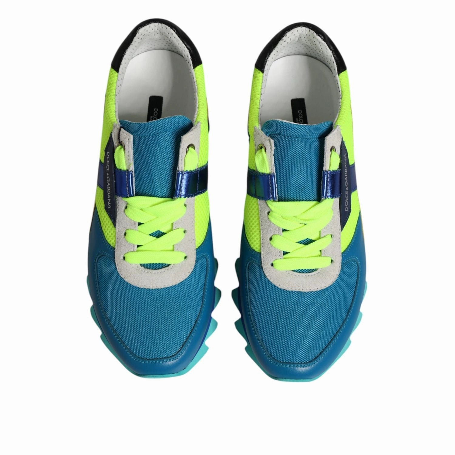 Dolce & Gabbana Multicolor Leather Low Top Men Sneakers Shoes Pink Coach Sneakers