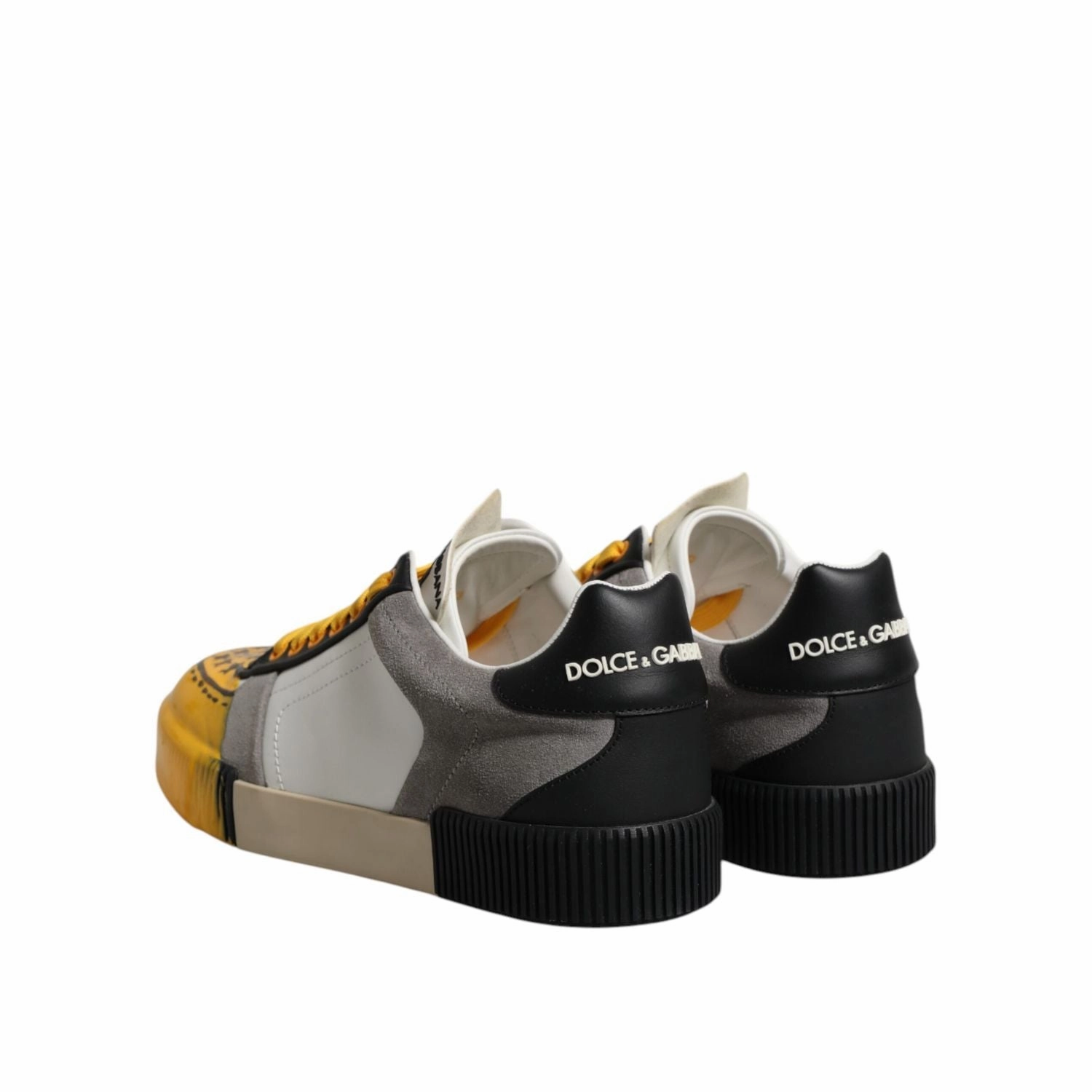 Dolce & Gabbana Multicolor MIAMI Low Top Sneakers Shoes Red Bottom Sneakers