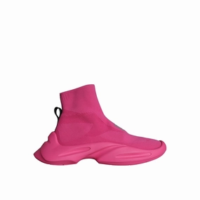 Sneakers Newsletter Dolce & Gabbana Pink Logo Print Slip On Socks Sneakers Shoes