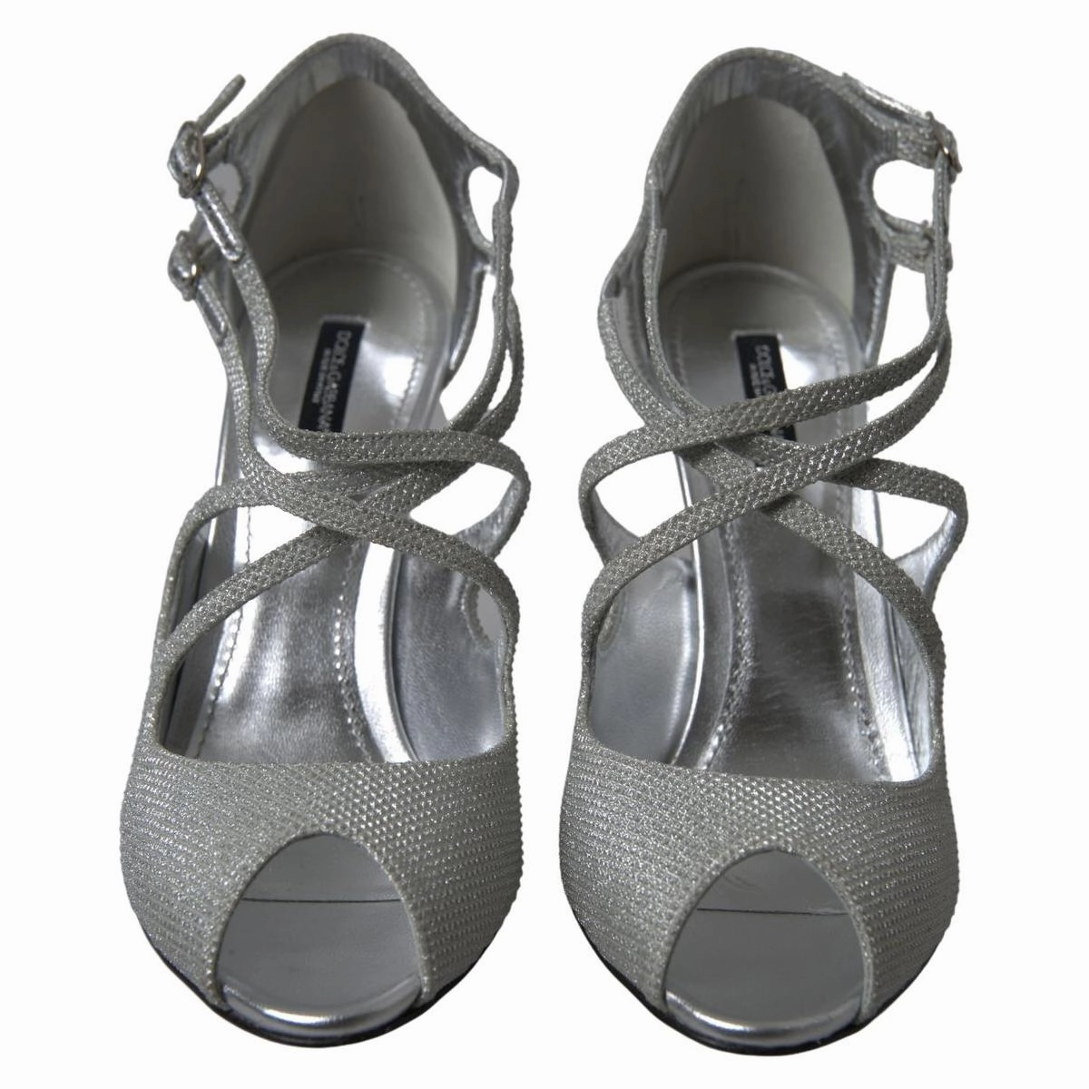 Bunions Sandals Dolce & Gabbana Silver Shimmers Sandals Heel Pumps Shoes