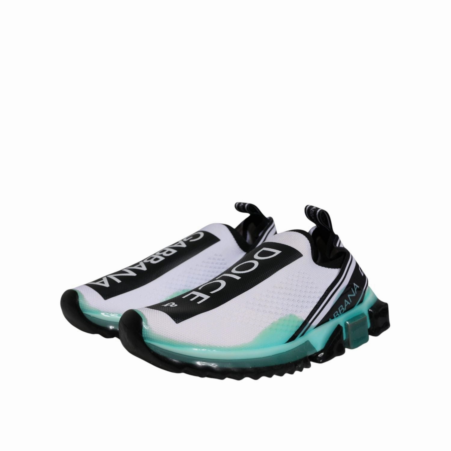 Mint Green Sneakers Dolce & Gabbana White Blue Sorrento Slip On Sneakers Shoes