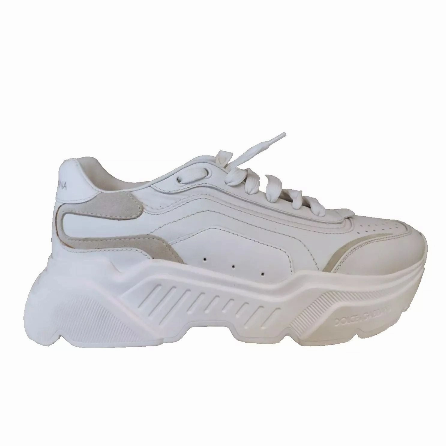 Dolce & Gabbana White Daymaster Low Top Mens Sneakers Oomphies Sneakers