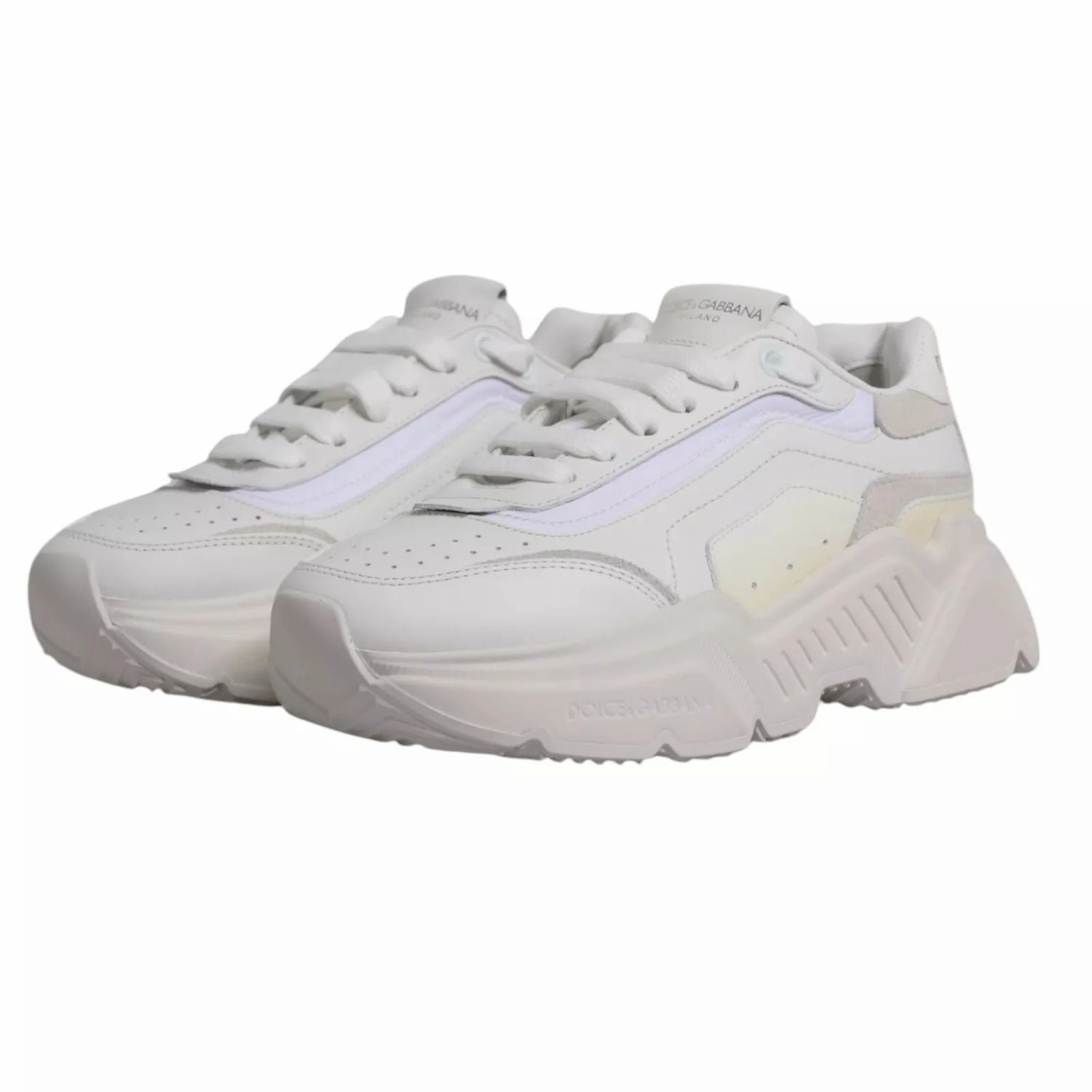 White Casual Sneakers Dolce & Gabbana White Daymaster Low Top Mens Sneakers Shoes