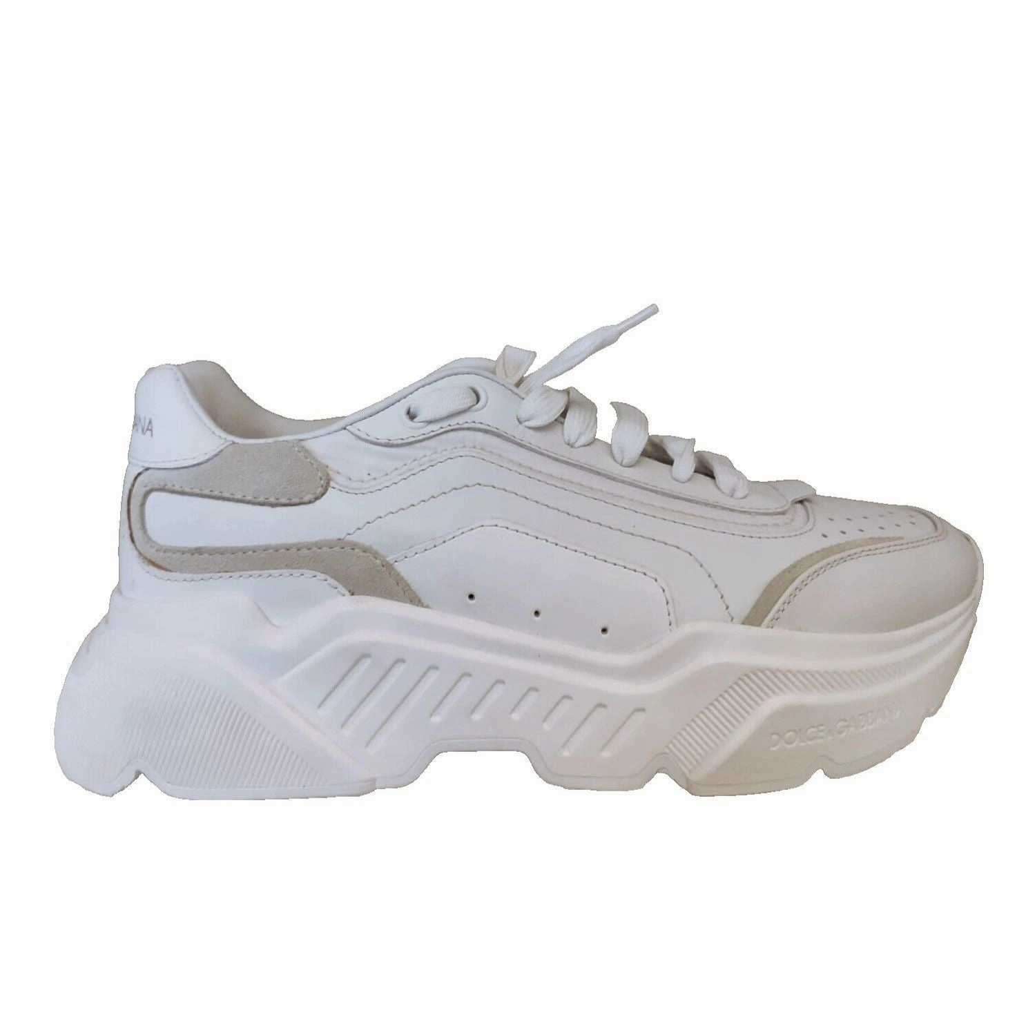 Dolce & Gabbana White Daymaster Low Top Mens Sneakers Shoes Sneakers Define