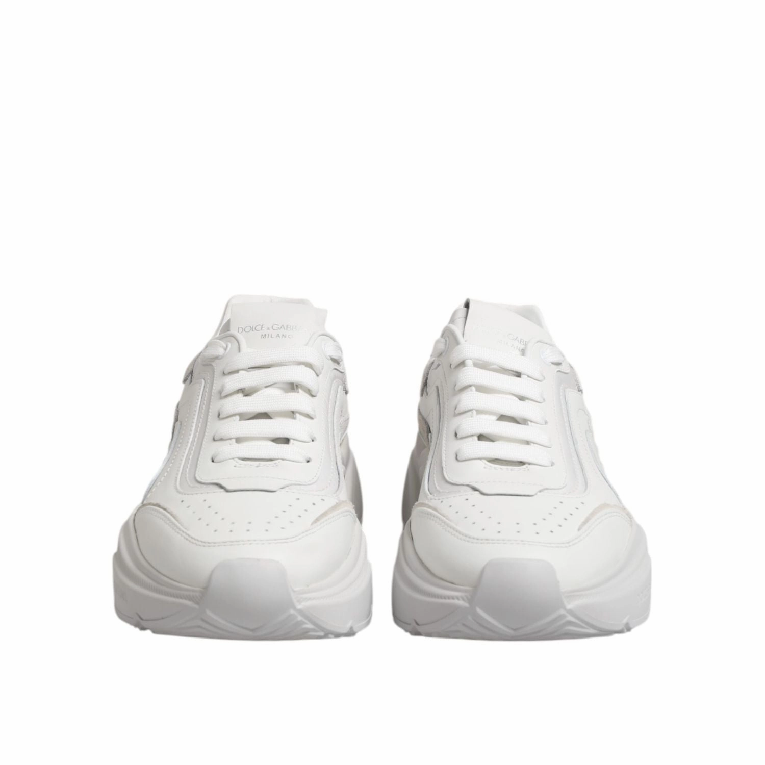 Dolce & Gabbana White Leather Daymaster Low Top Sneakers Shoes Size 1 Sneakers