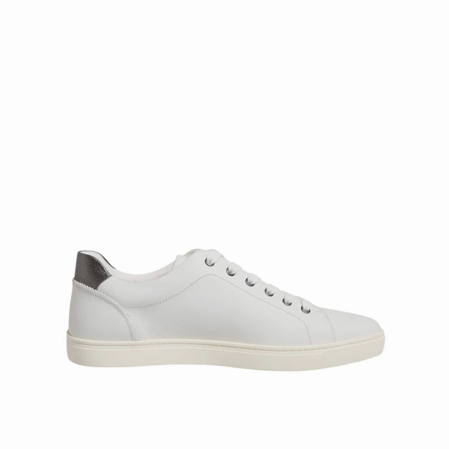 Most Popular Sneakers Dolce & Gabbana White Leather Heart Embellished Sneakers Shoes