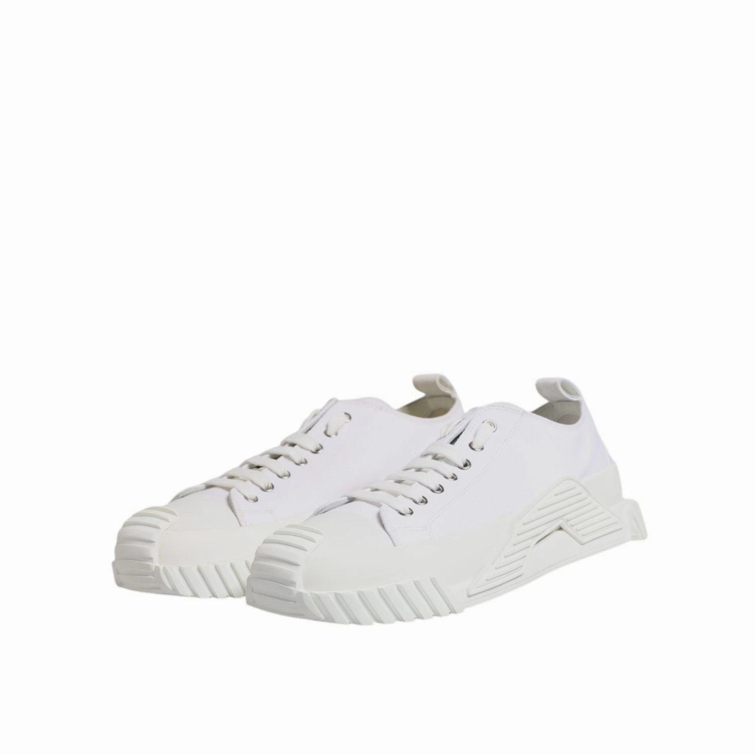 Dolce & Gabbana White Leather Low Top NS1 Sneakers Shoes Custom Sneakers Near Me