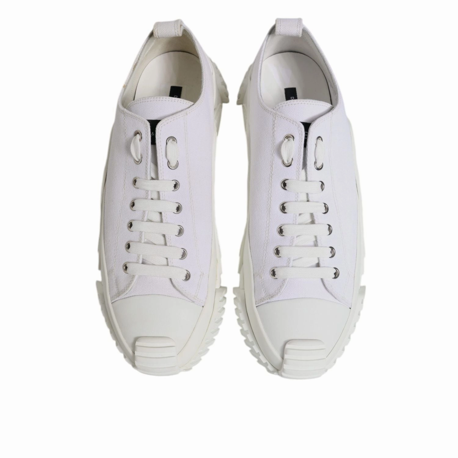 Chanel Sneakers Dolce & Gabbana White Leather Low Top NS1 Sneakers Shoes