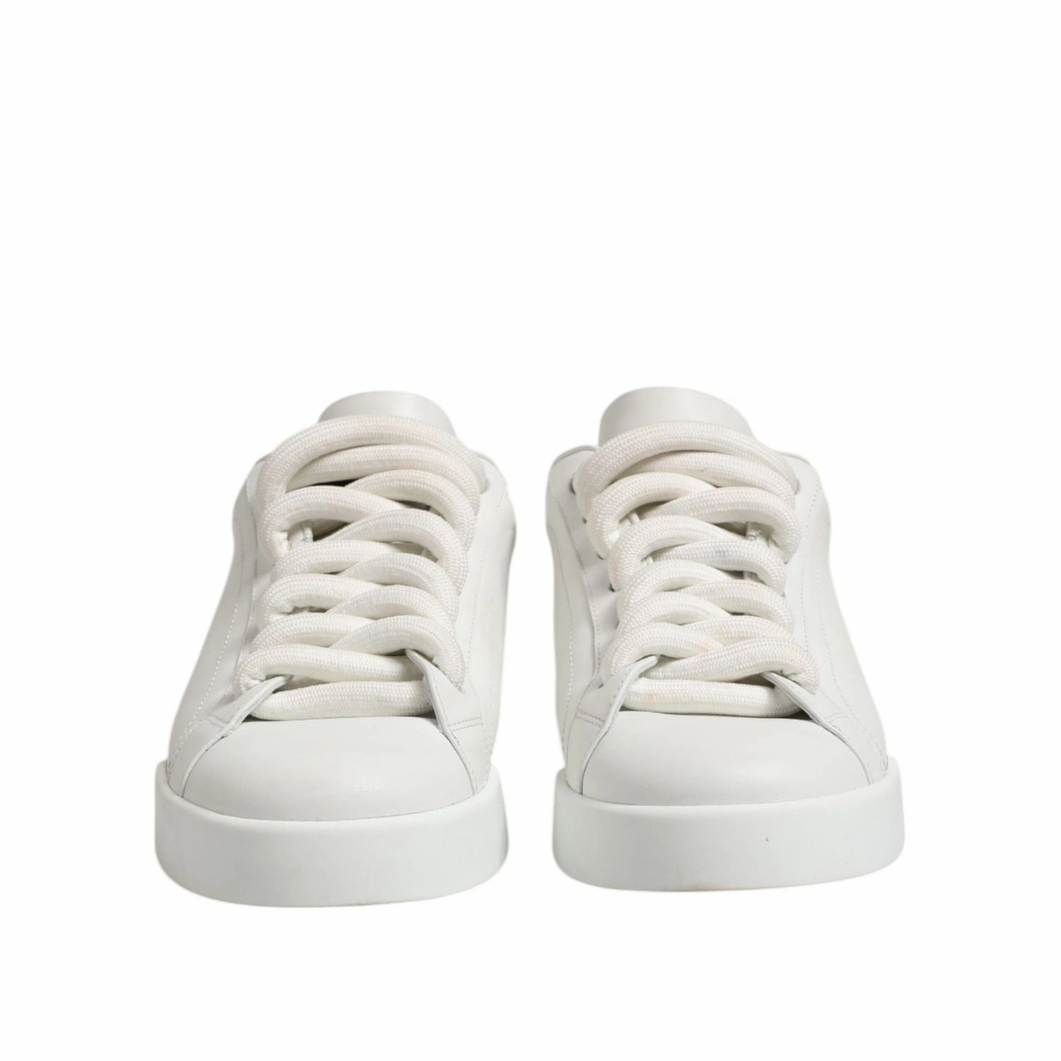 Casual Dresses To Wear With Sneakers Dolce & Gabbana White Logo Lace Up Low Top Men Sneakers Shoes