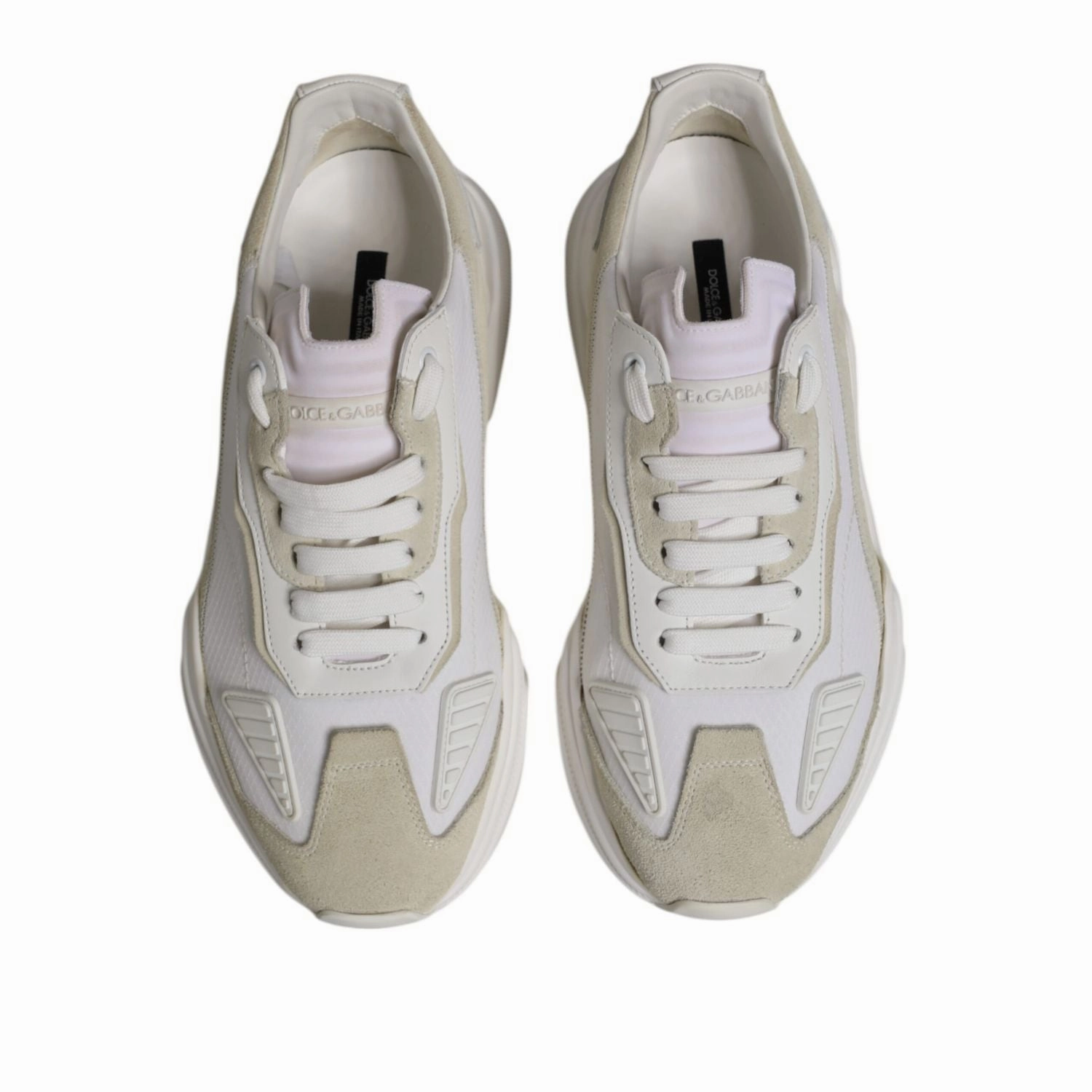 Arch Support Running Sneakers Dolce & Gabbana White Low Top Daymaster Men Sneakers  Shoes