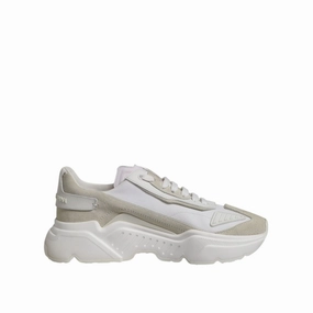 Dolce & Gabbana White Low Top Daymaster Men Sneakers  Shoes Unisex Sneakers