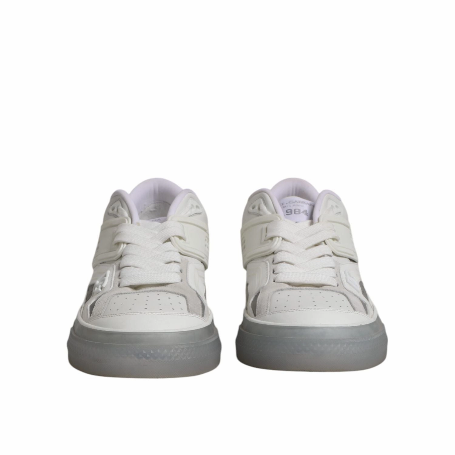 Berluti Sneakers Dolce & Gabbana White Low Top DG Embossed Men Sneakers Shoes