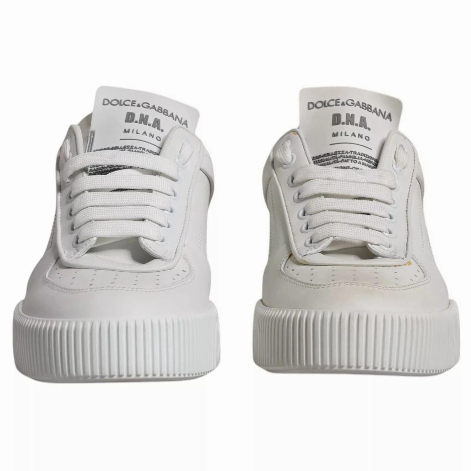 Sneakers Movie 2025 Dolce & Gabbana White Miami Leather Low Top Sneakers Shoes