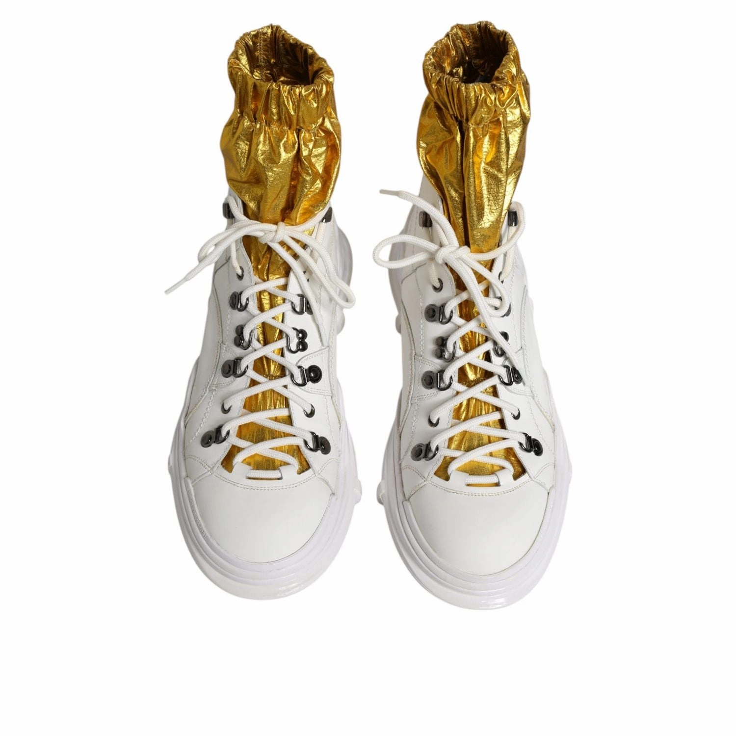 Dwayne Wade Sneakers Dolce & Gabbana White Nylon Galileo High Top Sneakers Shoes