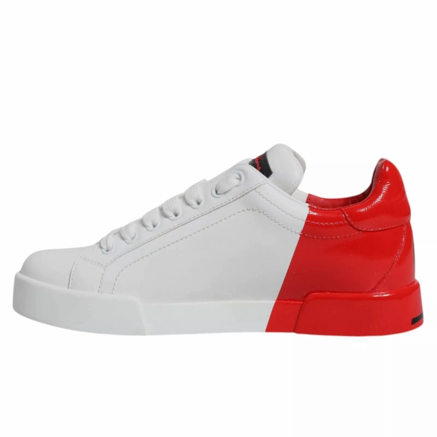 Memory Foam Slip On Sneakers Dolce & Gabbana White Red Portofino Low Top Sneakers Shoes