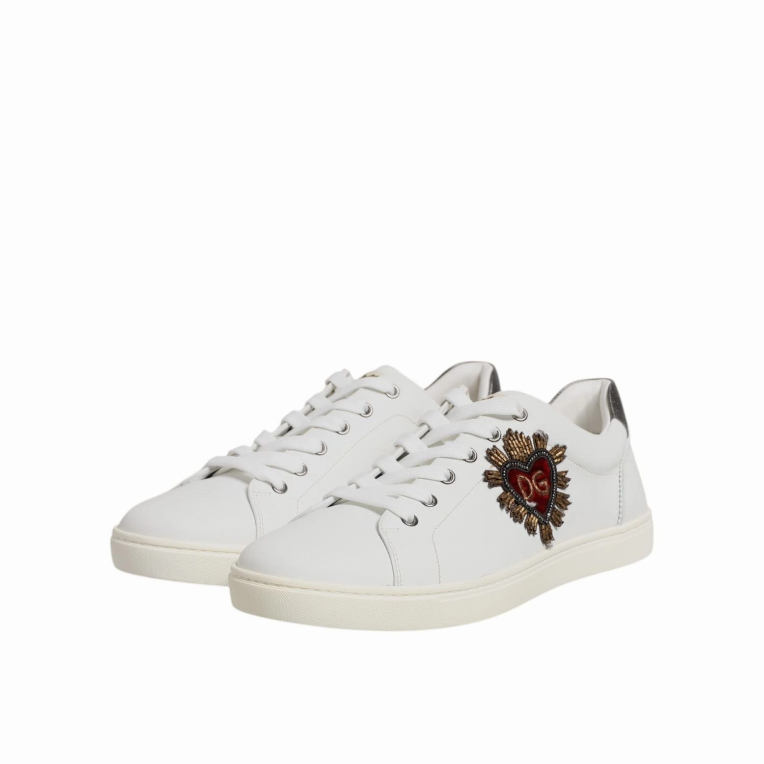 Sneakers Tabi Dolce & Gabbana White Sacred Heart Men Low Top Sneakers Shoes