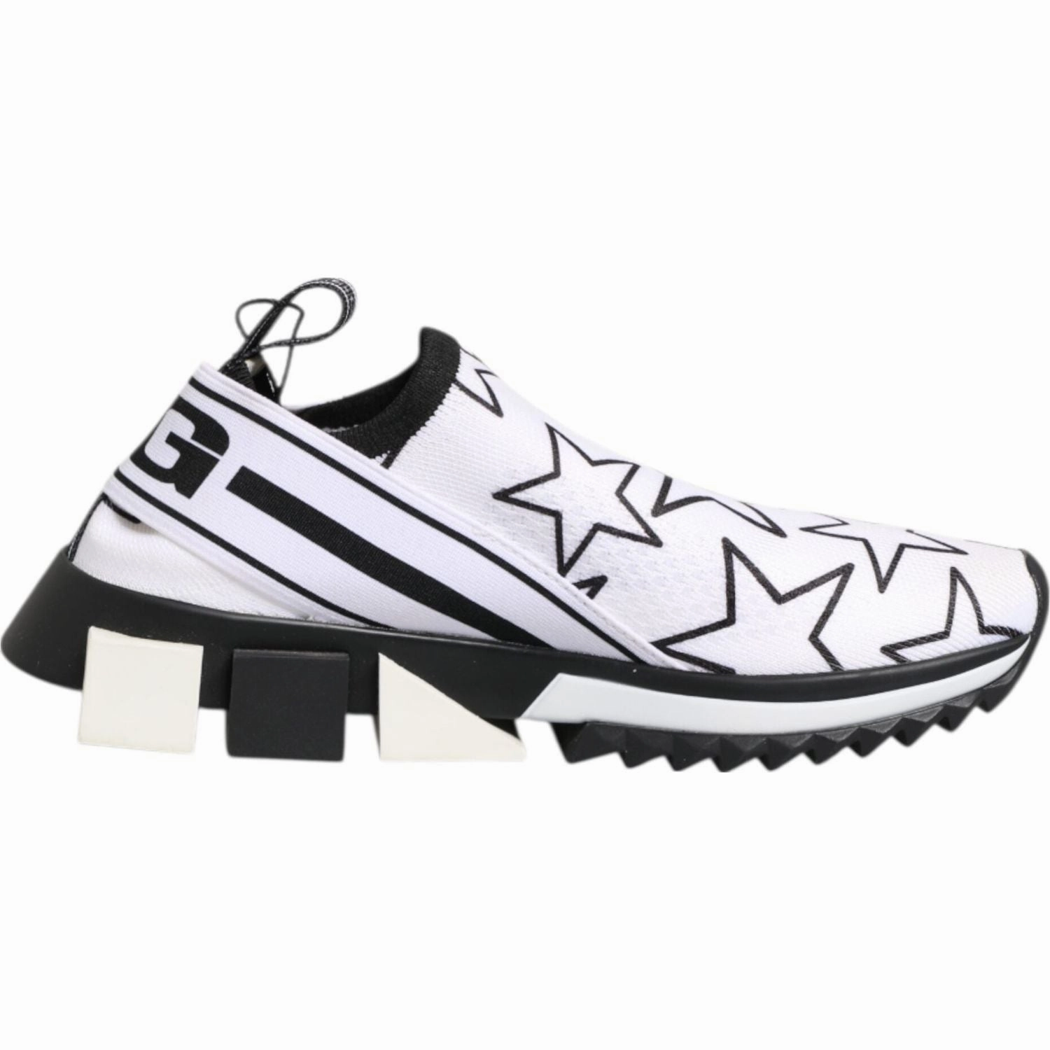 Best Sneakers Shop Online Dolce & Gabbana White Stars Sorrento Low Top Sneakers Shoes