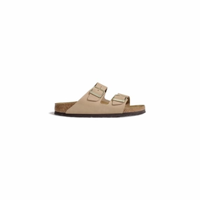 Sandals Halcyon Beach Birkenstock Beige Nubuc Leather Slippers