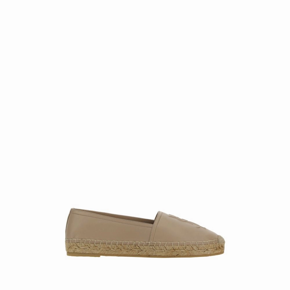 Saint Laurent Brown Lamb Ovis Aries Aries Espadrilles Mermaid Flat Shoes