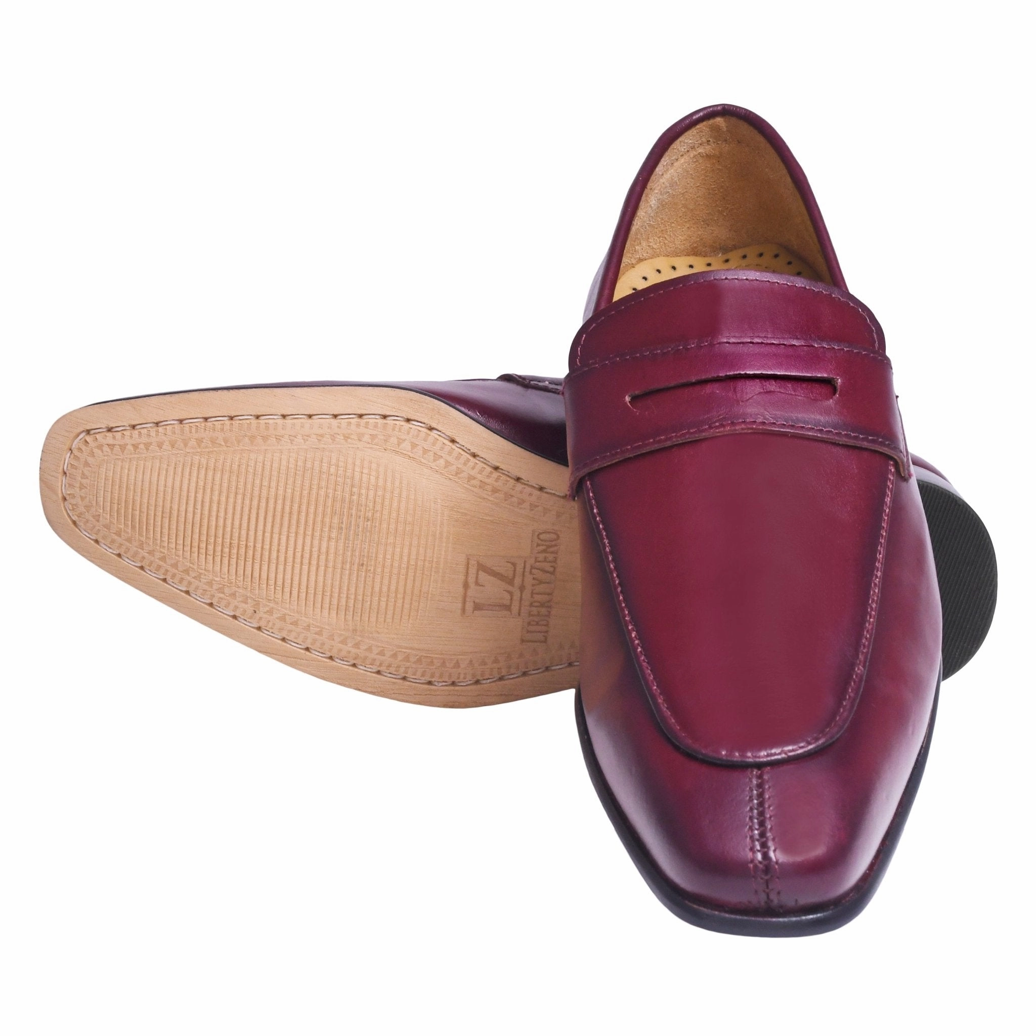 Charles Handmade Leather Slip-On Men Loafer Shoes Business Casual With Loafers