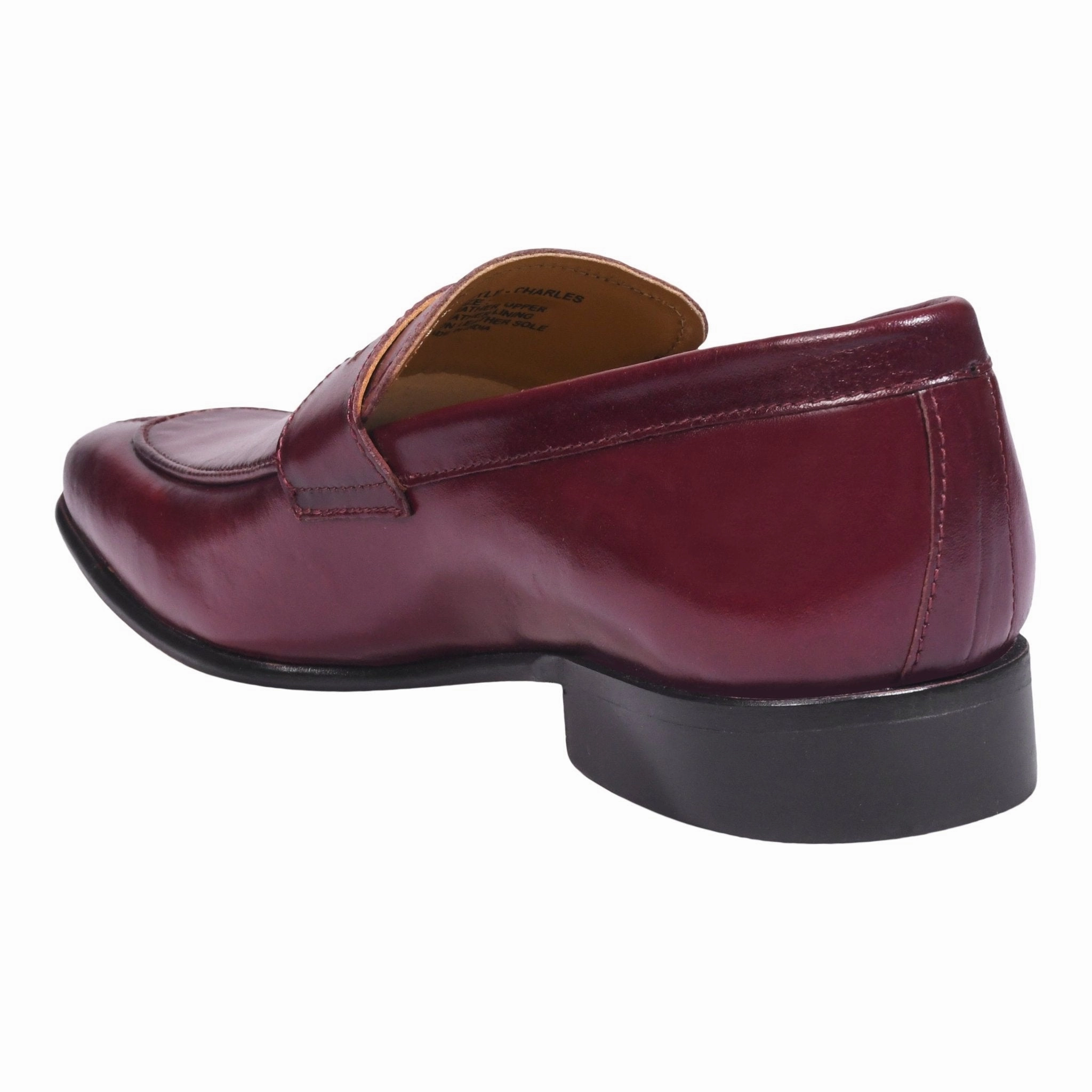 Block Loafers Charles Handmade Leather Slip-On Men Loafer Shoes