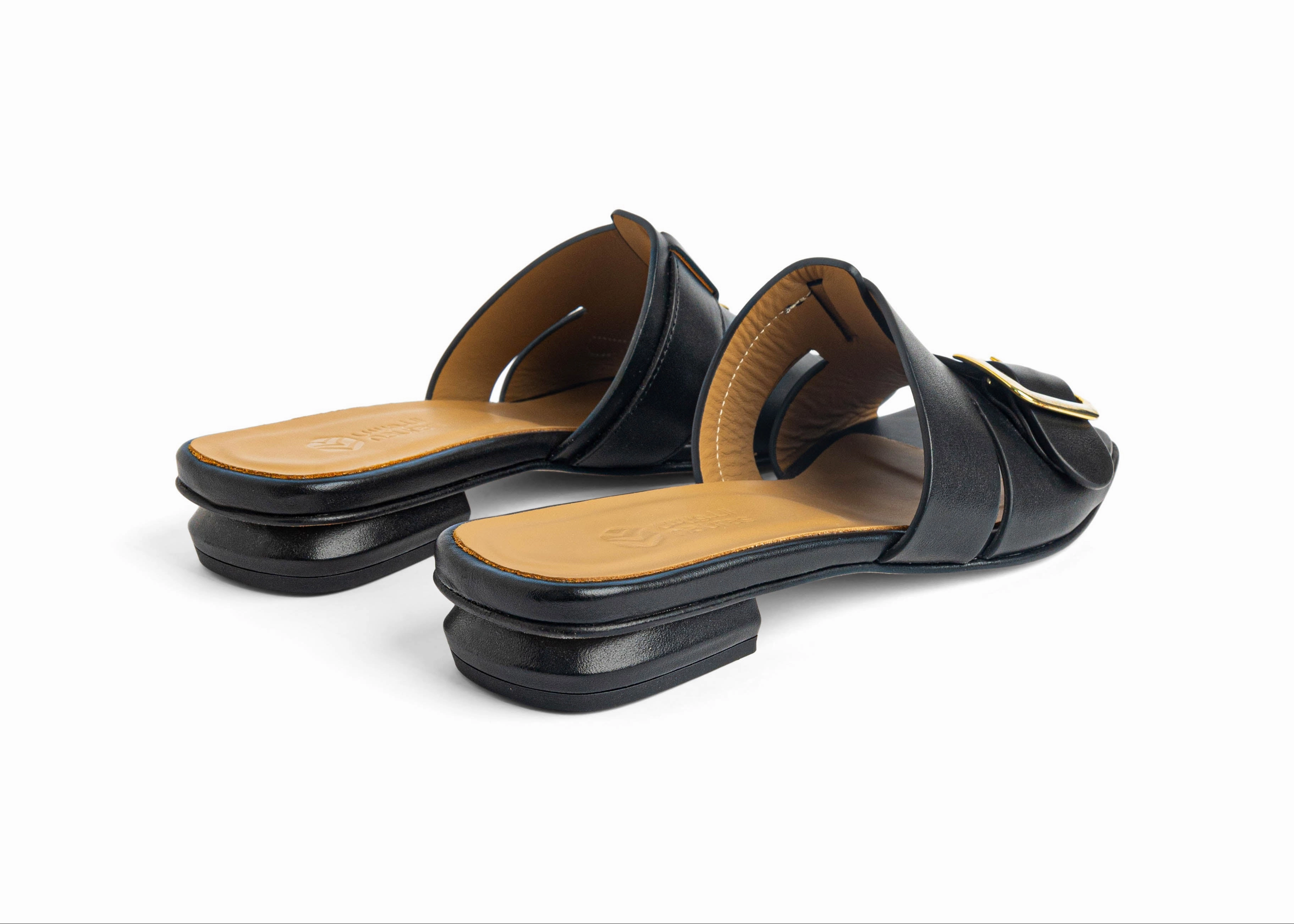 Big Bow Flat Shoes Woman Leather Sandal LS A1705 C