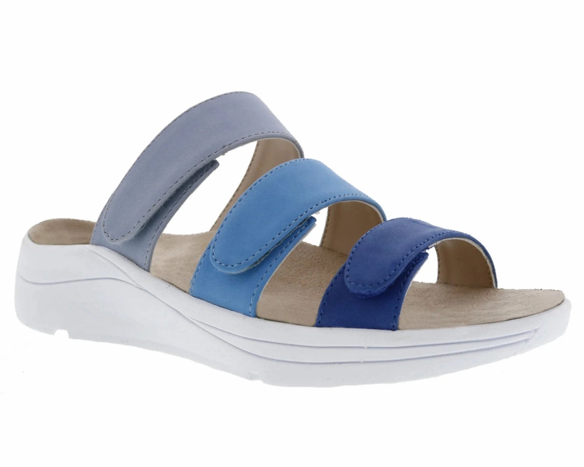 Drew Sawyer Women Sandal In Blue Combo Choco Sandals