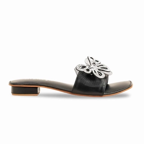 Black Fancy Women Slipper FN7953 Cat Slides