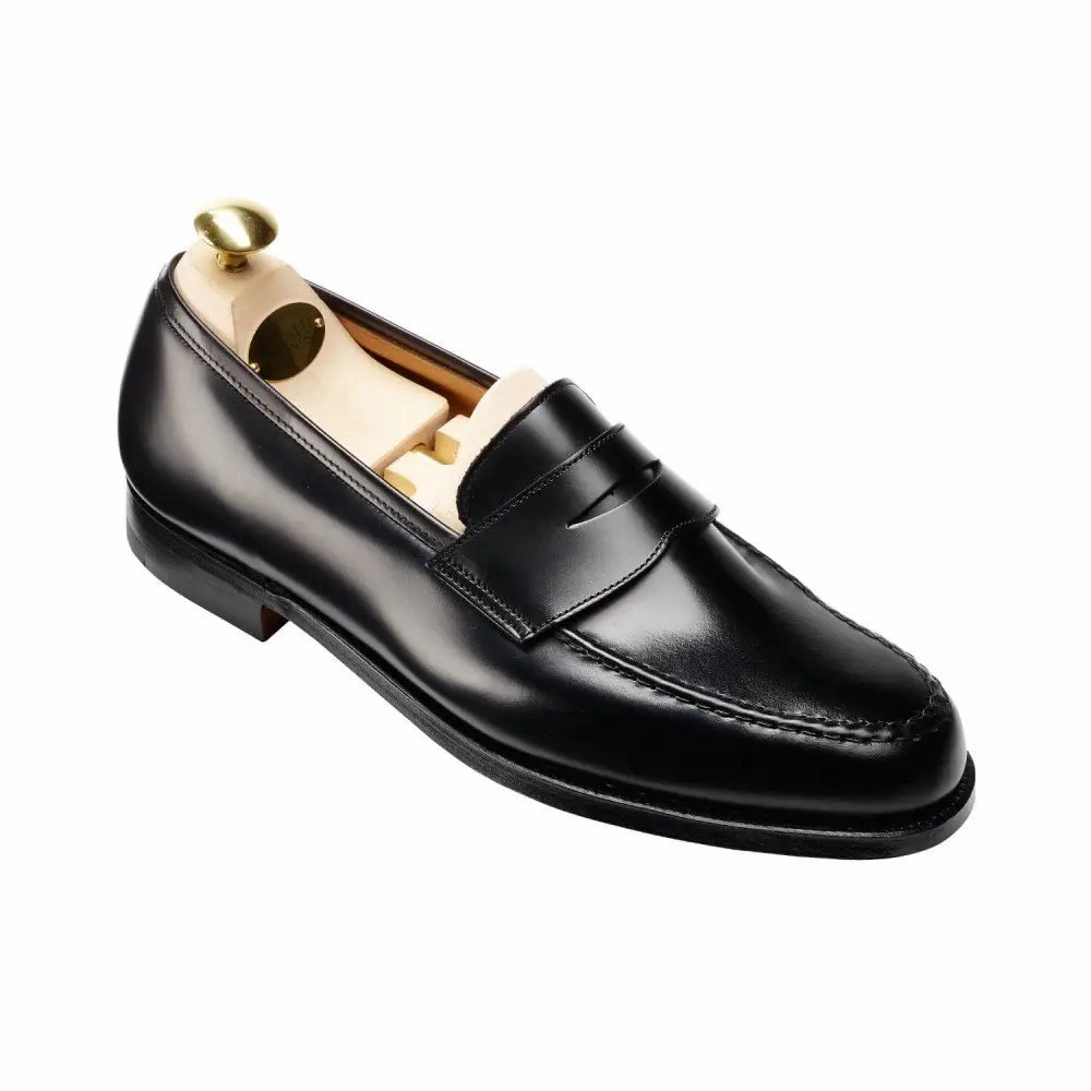 Crockett & Jones - Boston Calf Leather Penny Loafer Sam Loafers