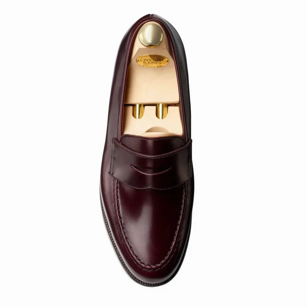 Penny Loafers With Heels Crockett & Jones - Boston Calf Leather Penny Loafer