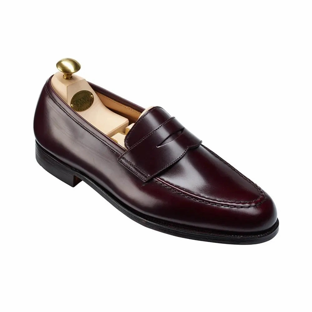 Crockett & Jones - Boston Calf Leather Penny Loafer No Show Socks For Loafers