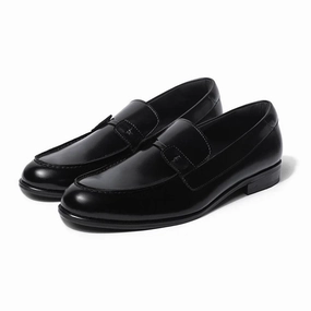 Baldwin - Black Slip On Jacques Soloviere Loafers