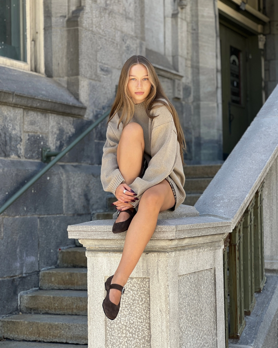 Vady Brown Suede Type Of Running Shoes For Flat Feet