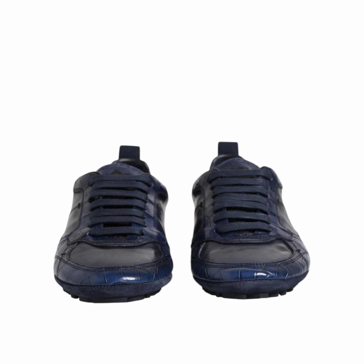 Walmart Slip On Sneakers Dolce & Gabbana Dark Blue Leather Low Top Men Sneakers Shoes